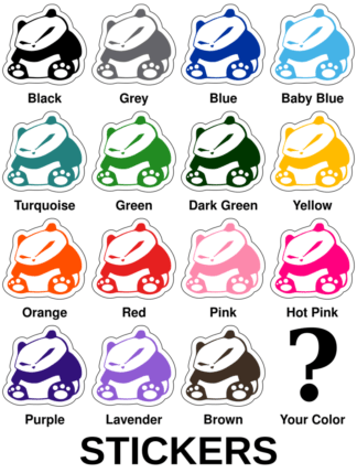 JDM Panda Stickers